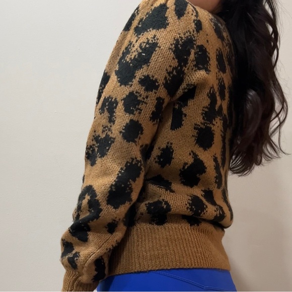 VERO MODA tari leopard spot jacquard sweater - Picture 4 of 6